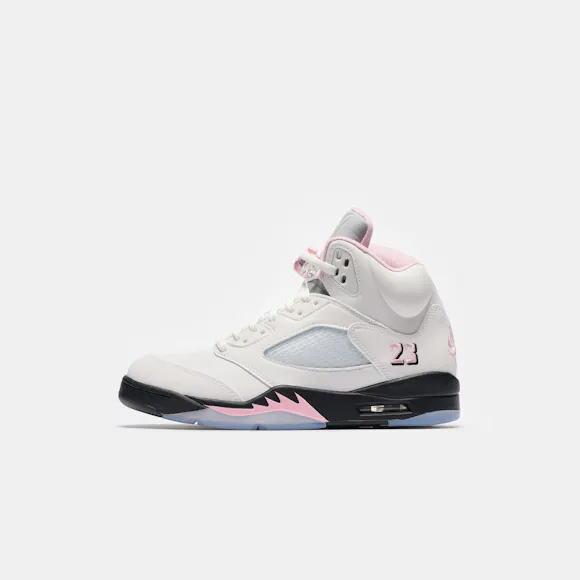 Hero image for Air Jordan 5 Retro Sneaker in White/Med Soft Pink/Black
