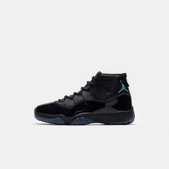 Hero image for Air Jordan 11 Retro Sneaker in Black/Gamma Blue/Black/Varsity Maize