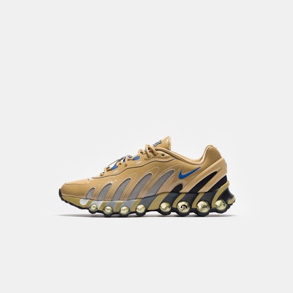 Hero image for Patta Air Max DN8 SP Sneaker in Club Gold/Game Royal/Metallic Silver