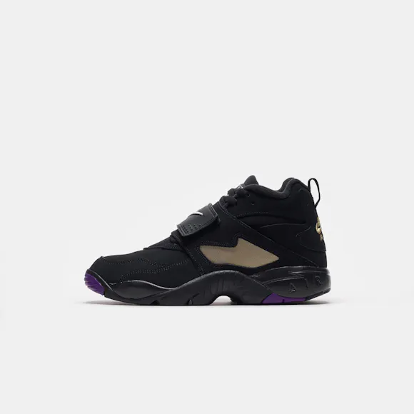 Hero image for Air Diamond Turf Sneaker in Black/White/Club Purple/Metallic Gold
