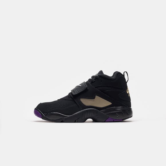 Hero image for Air Diamond Turf Sneaker in Black/White/Club Purple/Metallic Gold