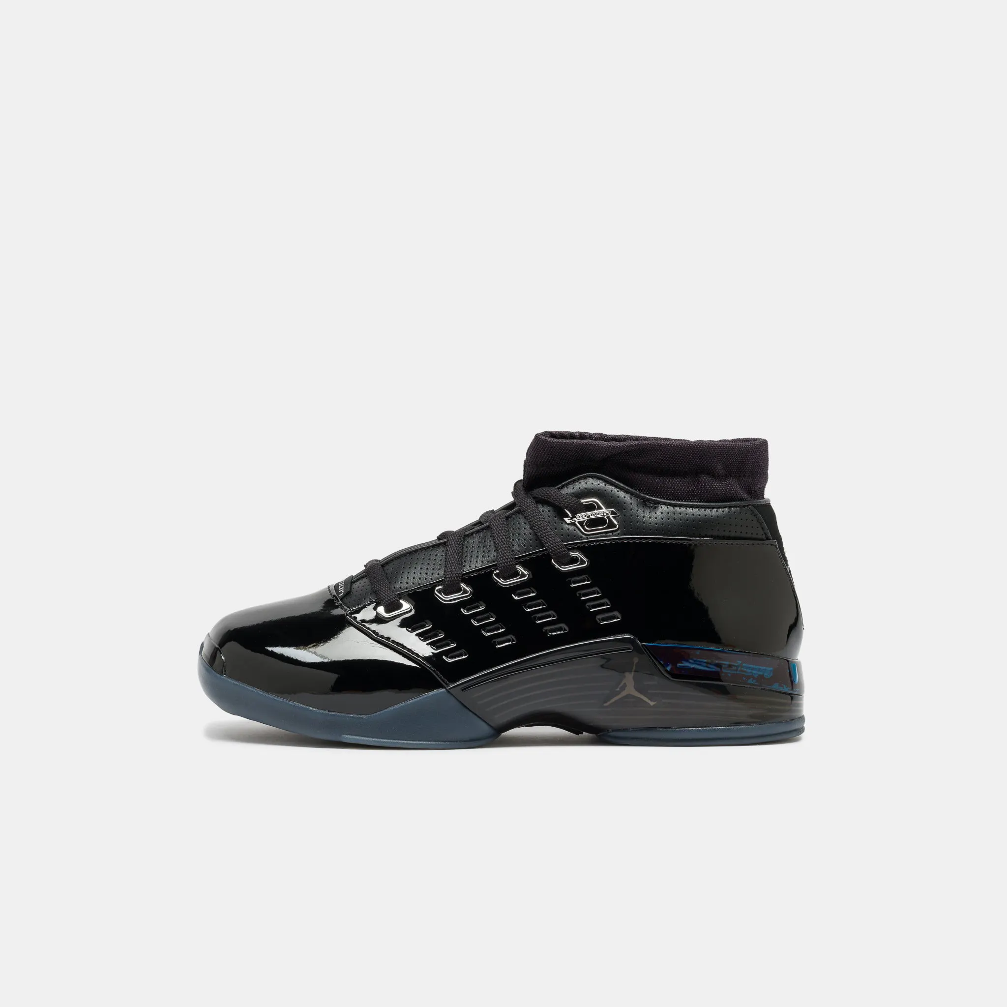 Image of Air Jordan 17 Low SP Sneaker in Black/Black/Metallic Silver