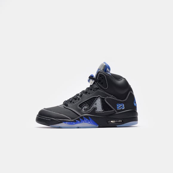 Hero image for Awake NY Air Jordan 5 Sneaker in Black/Racer Blue/Metallic Silver/Silver