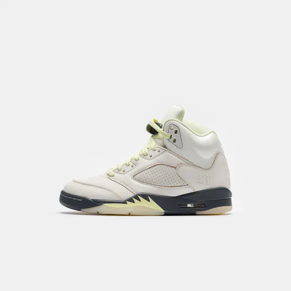 Hero image for Air Jordan 5 Retro Sneaker in Sail/Luminous Green/Anthracite