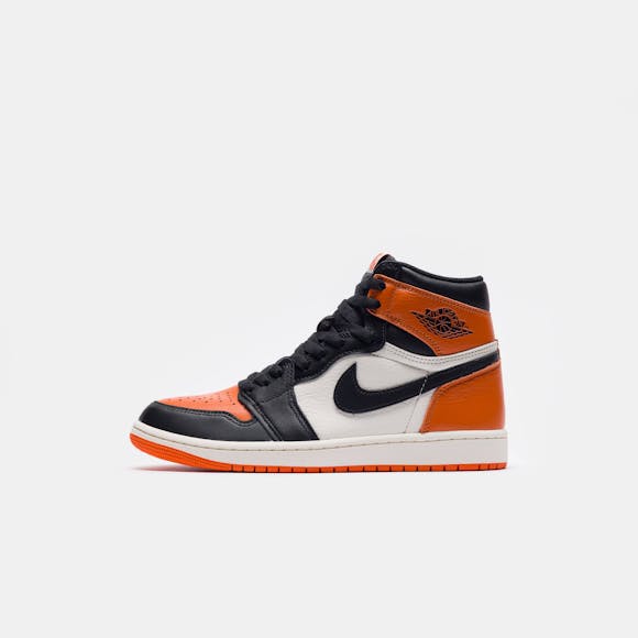 Hero image for Jordan 1 Retro High OG Sneaker in Black/Black/Sail/Starfish