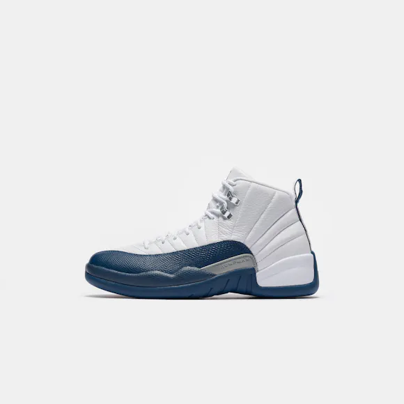 Hero image for Air Jordan 12 Retro Sneaker in White/French Blue/Metallic Silver