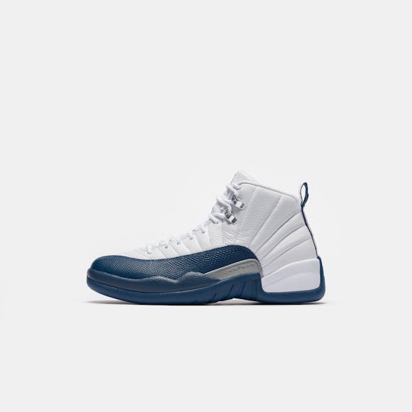 Hero image for Air Jordan 12 Retro Sneaker in White/French Blue/Metallic Silver