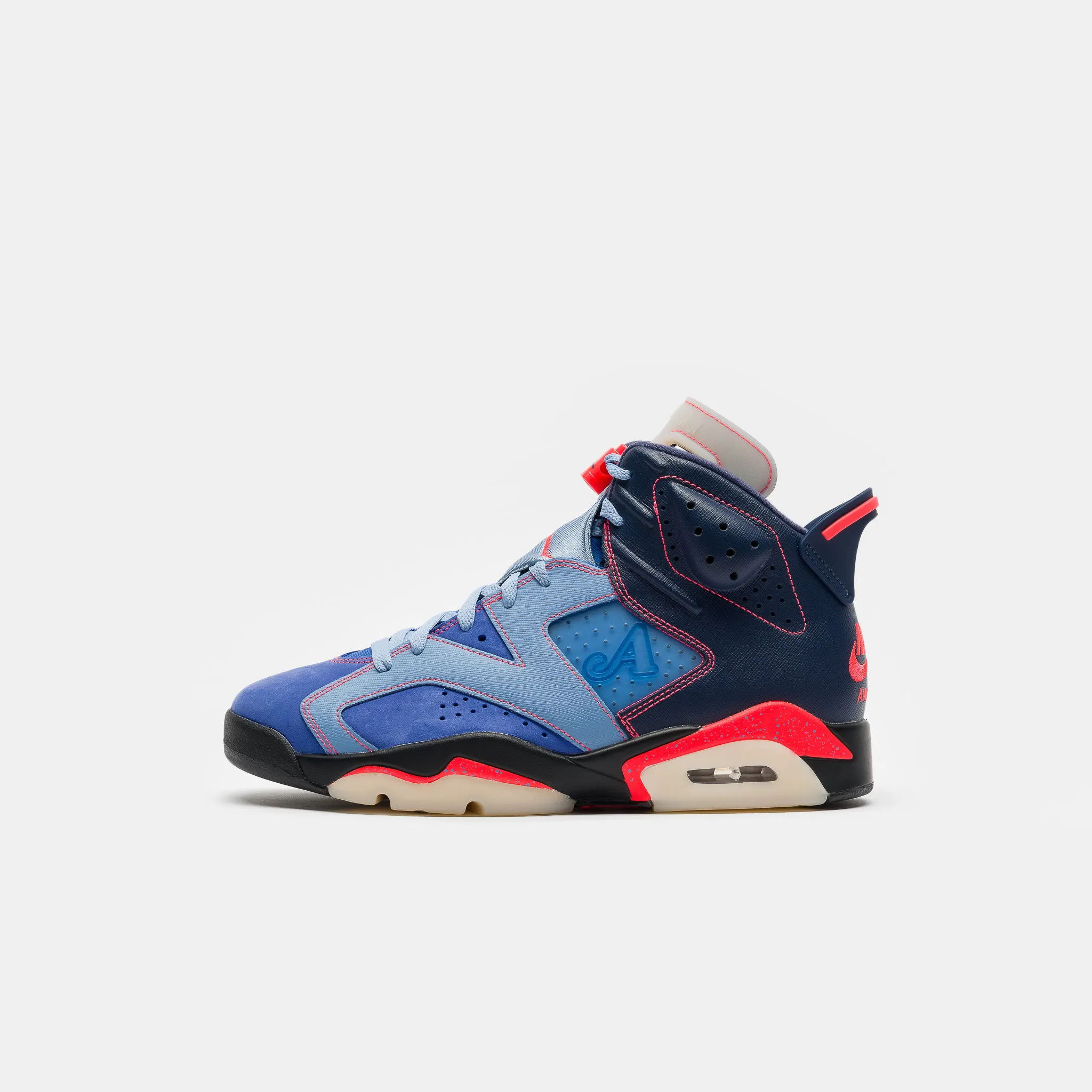Image of Awake NY Air Jordan 6 Retro SP Sneaker in Midnight Navy/Infrared 23/Game Royal