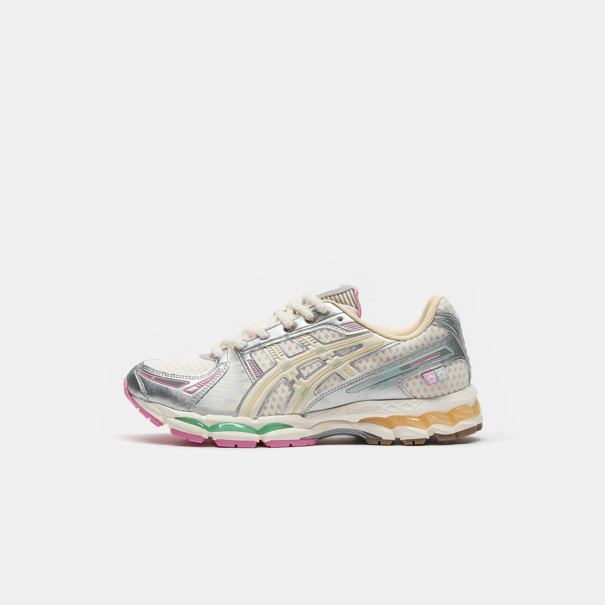 Image of Vandy the Pink Gel-Kayano 12.1 Sneaker in Antique White/Antique White