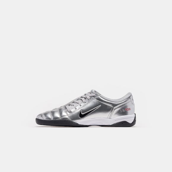 Hero image for T90 SP Sneaker in Metallic Silver/Black/University Red