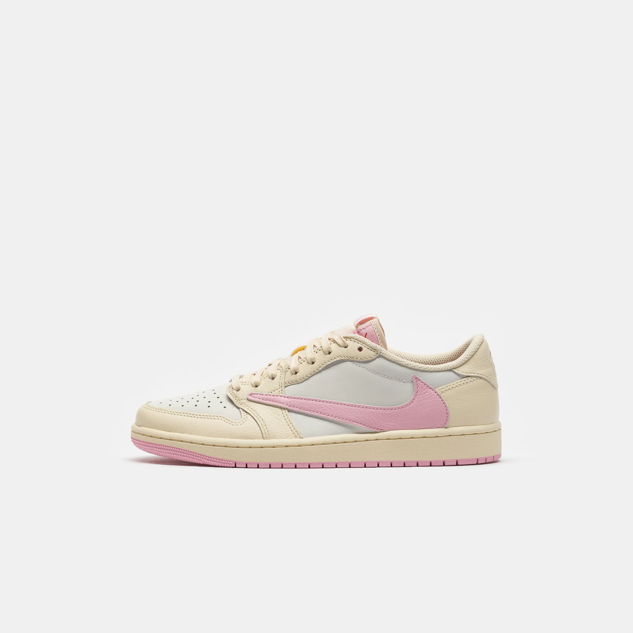 Hero image for Travis Scott Air Jordan 1 Low Sneaker in Muslin/Shy Pink/Sail/University Red
