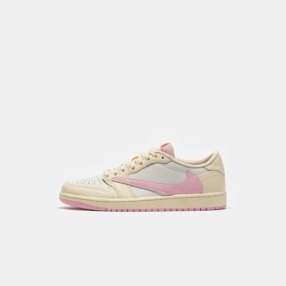 Hero image for Travis Scott Air Jordan 1 Low Sneaker in Muslin/Shy Pink/Sail/University Red