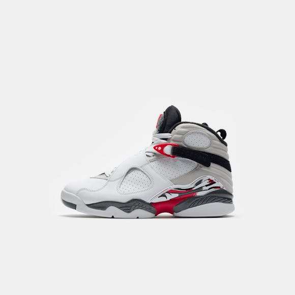 Hero image for Air Jordan 8 Retro Sneaker in White/Black/True Red