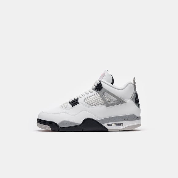Hero image for Air Jordan 4 Retro Sneaker in Summit White/Fire Red/Cement Grey/Black