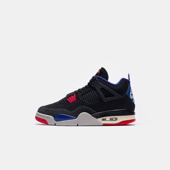 Hero image for Air Jordan 4 Retro Sneaker in Black/Fire Red/Deep Royal