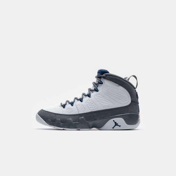 Hero image for Air Jordan 9 Retro Sneaker in White/French Blue/Flint Grey