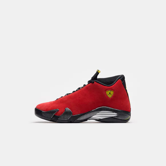 Hero image for Air Jordan 14 Retro Sneaker in Challenge Red/Black/Vibrant Yellow