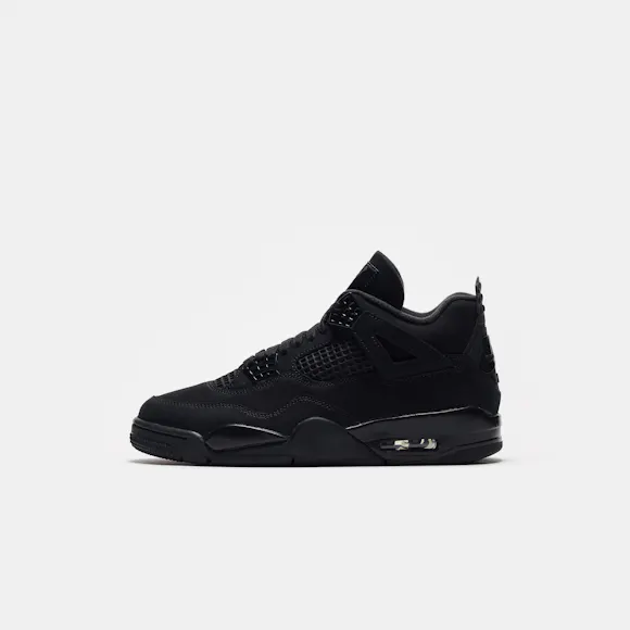 Hero image for Air Jordan 4 Retro Sneaker in Black/Black/Lt Graphite