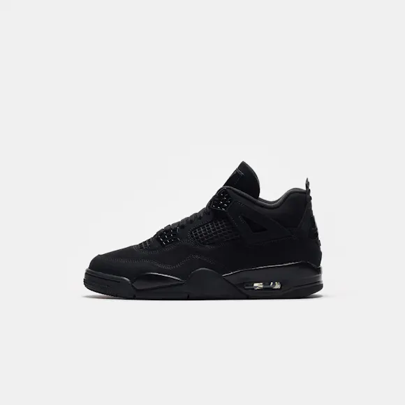 Hero image for Air Jordan 4 Retro Sneaker in Black/Black/Lt Graphite
