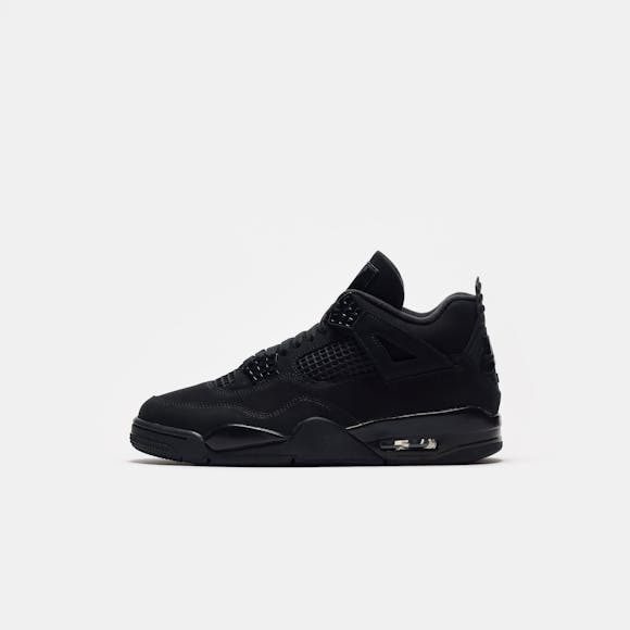 Hero image for Air Jordan 4 Retro Sneaker in Black/Black/Lt Graphite