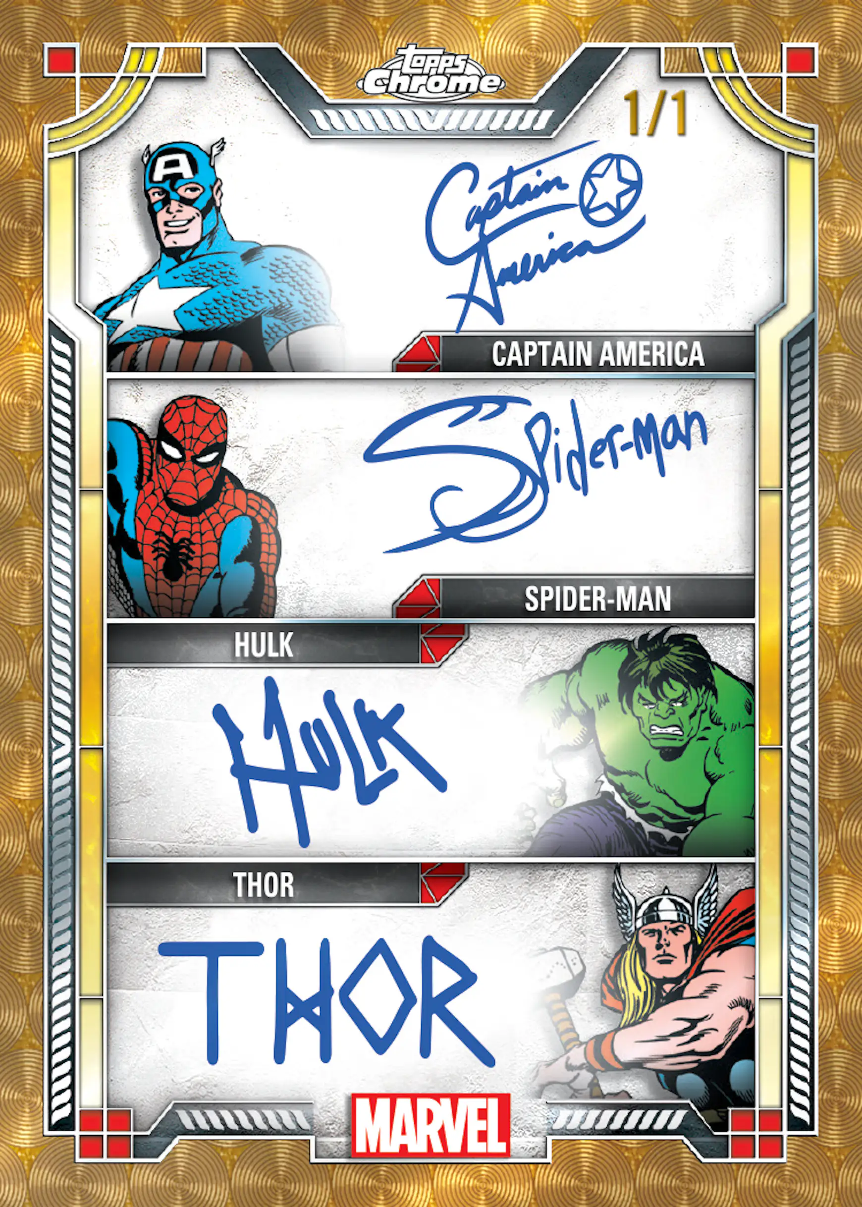 Marvel Signatures Marvel Topps Chrome 2024