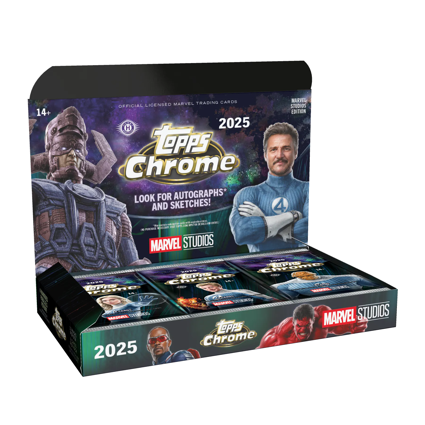 Hero image for 2025 Topps Marvel Studios Chrome® - Hobby Box