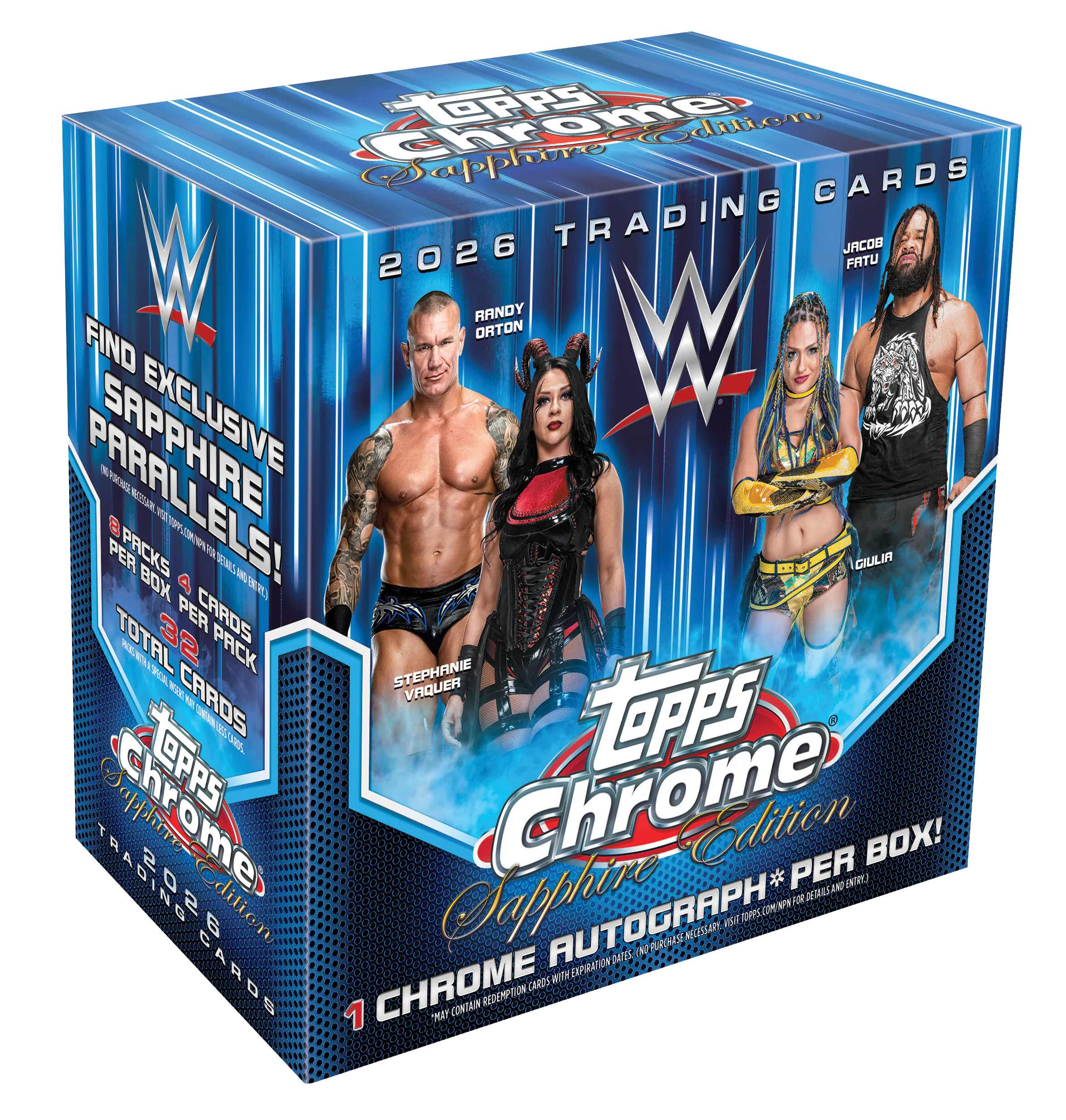 Hero image for 2026 Topps Chrome® WWE Sapphire - Hobby Box