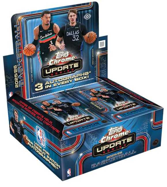 Hero image for 2025-26 Topps Chrome® Updates Basketball - Jumbo Box