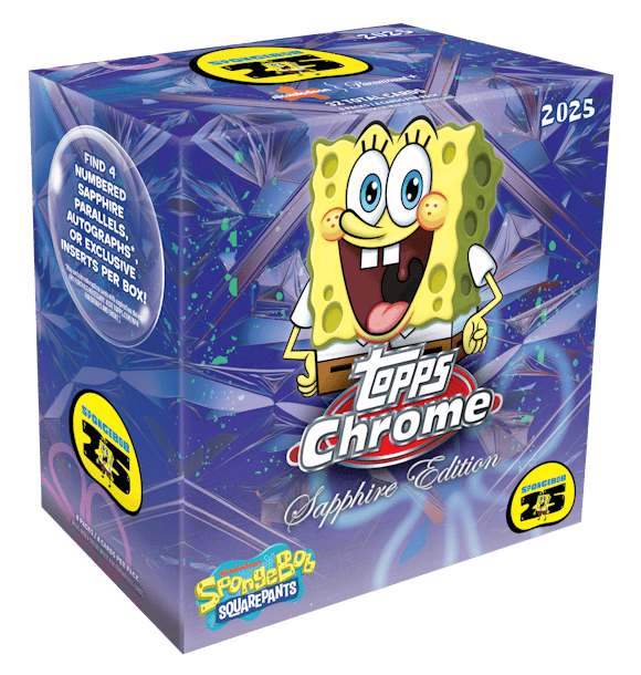 Hero image for 2025 Topps Chrome® Sapphire SpongeBob 25th Anniversary - Hobby Box