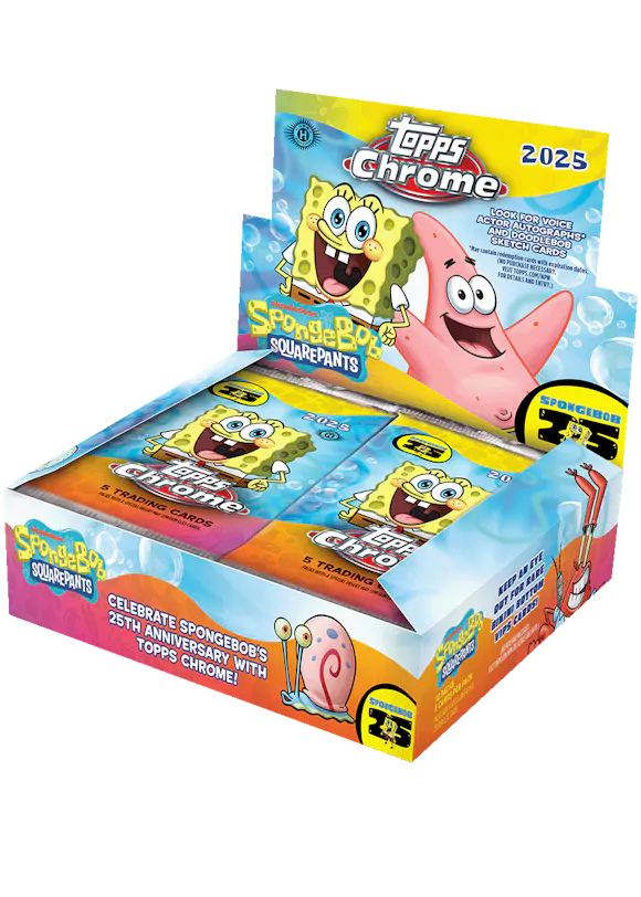Hero image for 2025 Topps Chrome® SpongeBob 25th Anniversary - Hobby Box