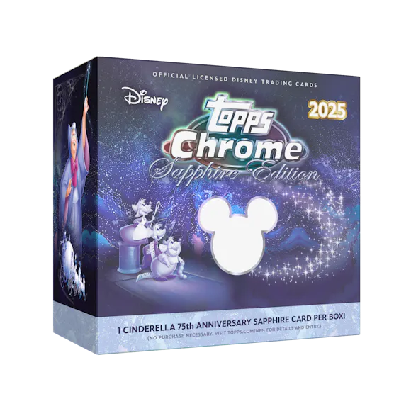 Hero image for 2025 Topps Chrome® Disney - Sapphire Edition - Hobby Box