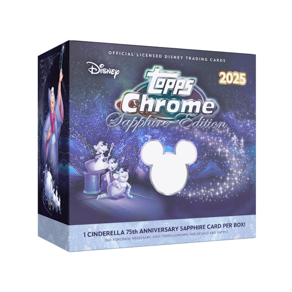 Hero image for 2025 Topps Chrome® Disney - Sapphire Edition - Hobby Box