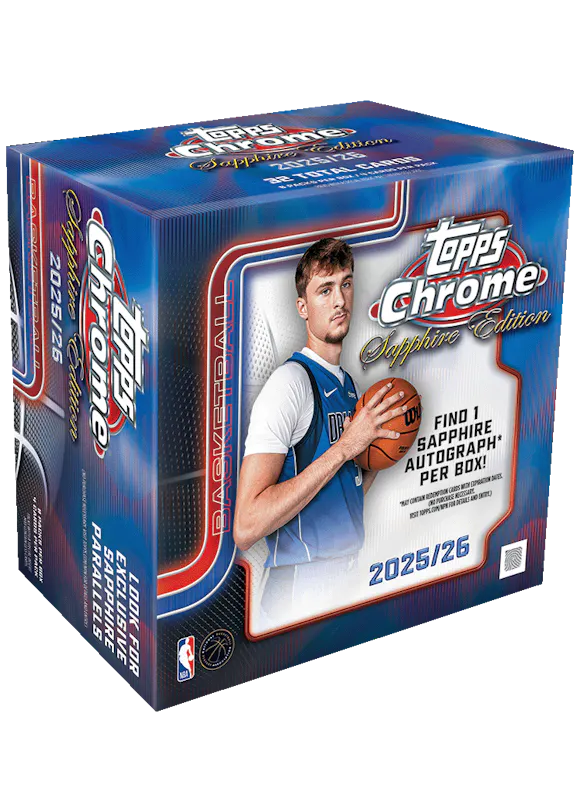 Hero image for 2025-26 Topps Chrome® Basketball Sapphire - Hobby Box