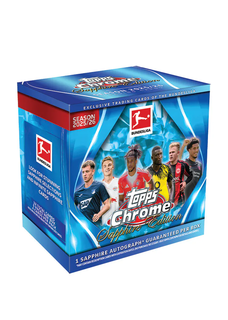 Hero image for Topps Chrome® Bundesliga 2025/26 Sapphire Edition - Hobby Box