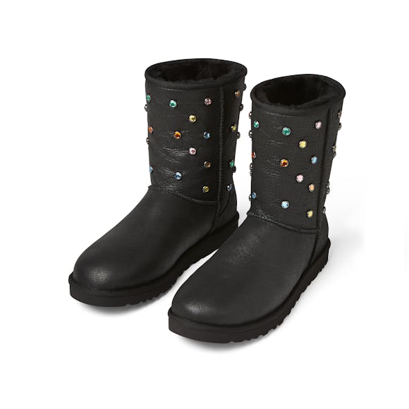 Hero image for UGG GALLERY DEPT CLASSIC SHORT BLACK LEATHER