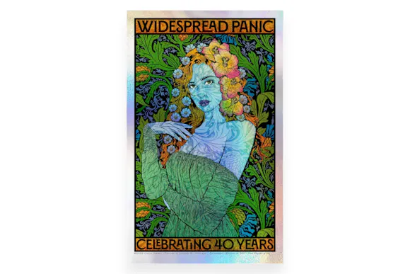 Hero image for Widespread Panic Celebrates 40 Years | Sparkle Foil Edition Poster by Chuck Sperry