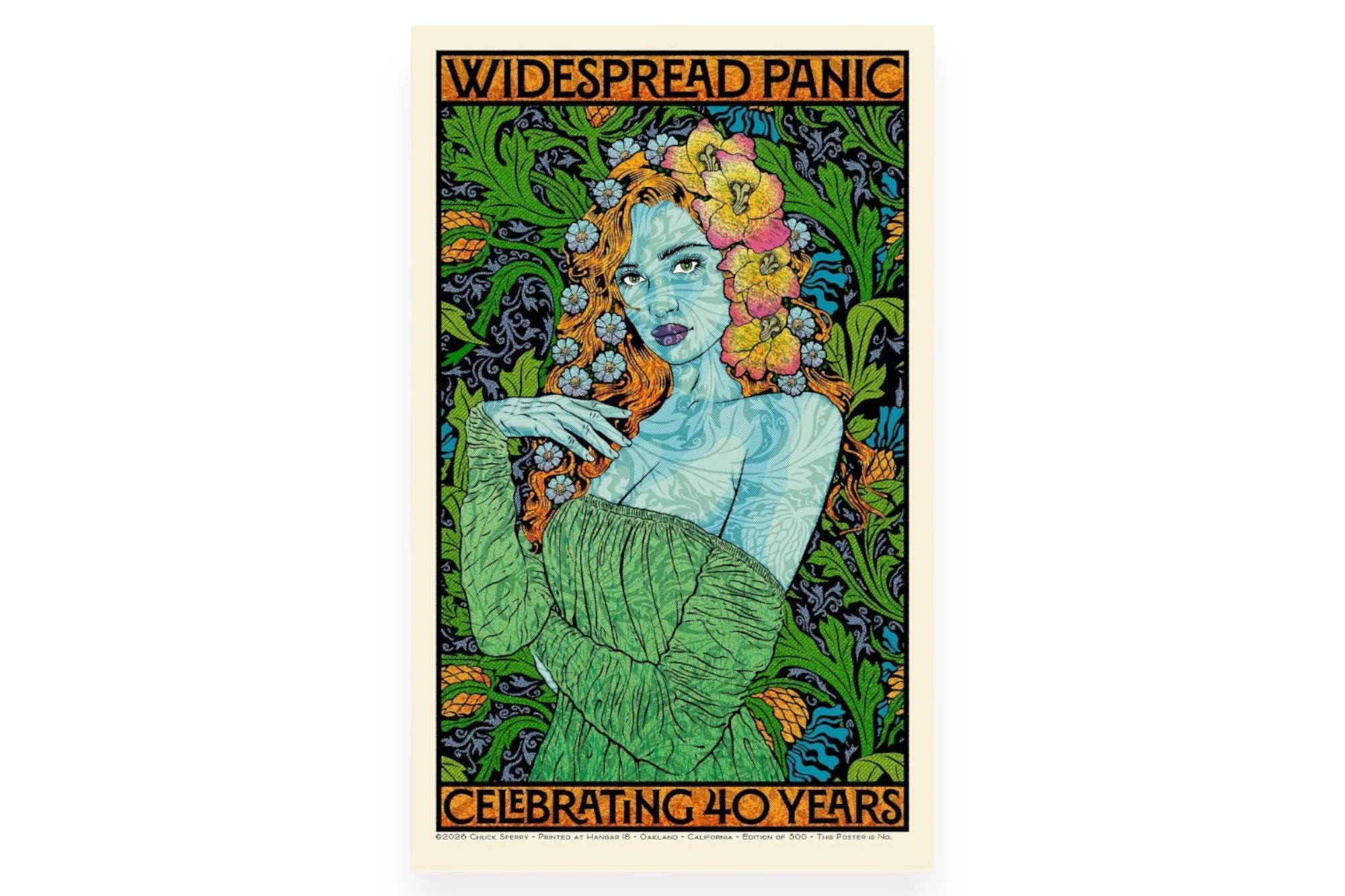 Image of Widespread Panic Celebrates 40 Years | Main Edition Poster by Chuck Sperry