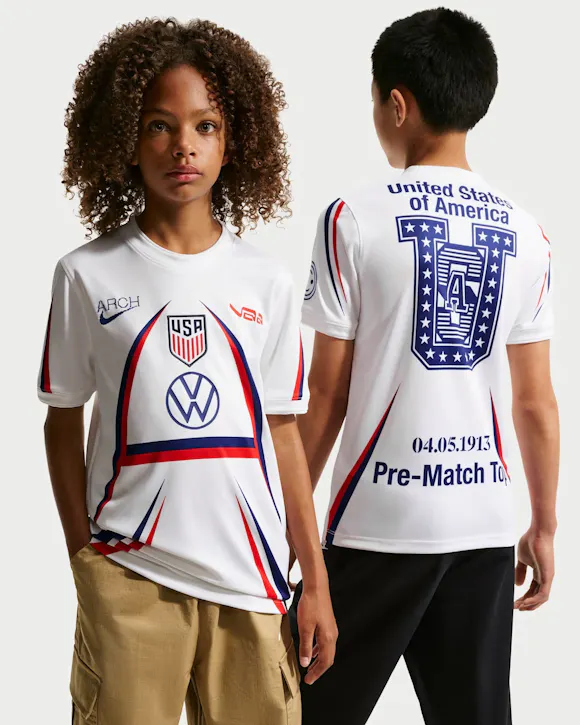 Hero image for Nike x V.A.A. x USA Big Kids' Short-Sleeve Soccer Top