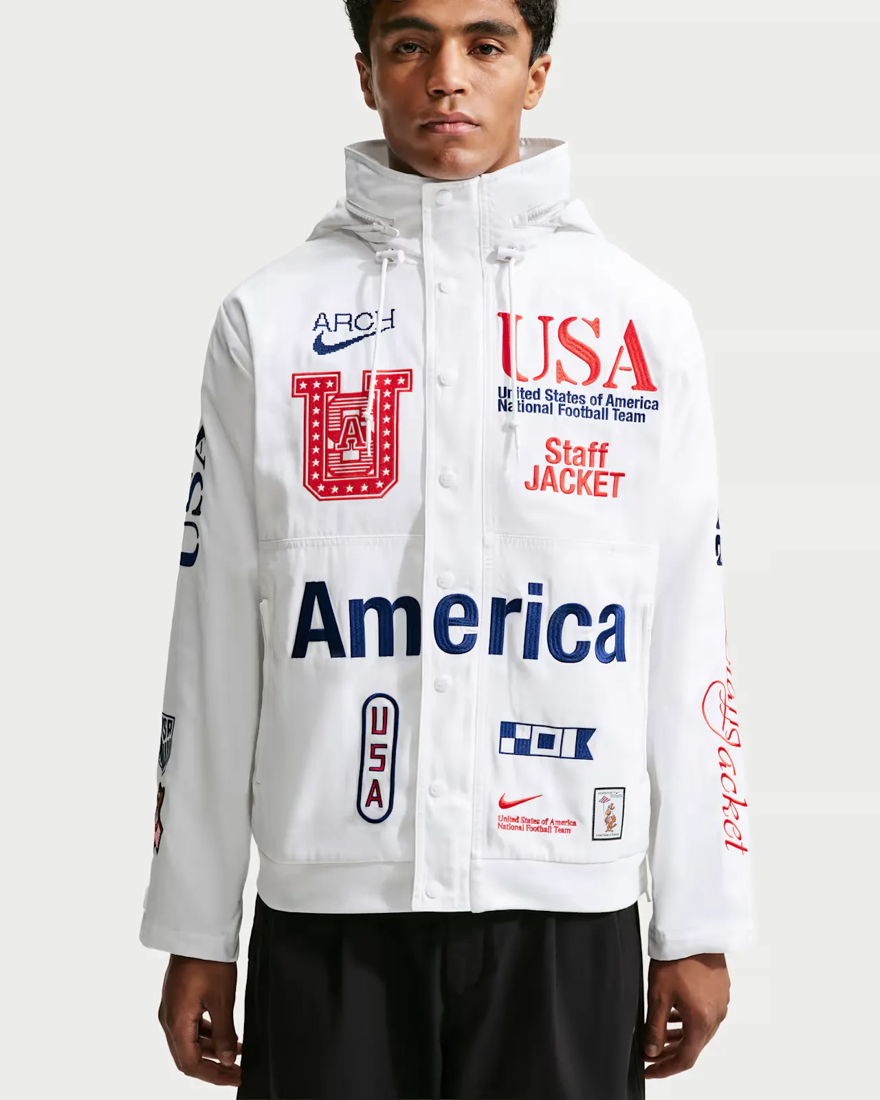 Hero image for Nike x V.A.A. x USA Woven Staff Jacket