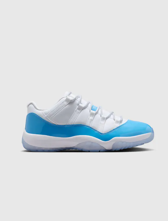Hero image for AIR JORDAN 11 RETRO LOW "WHITE/UNIVERSITY BLUE/BLACK"