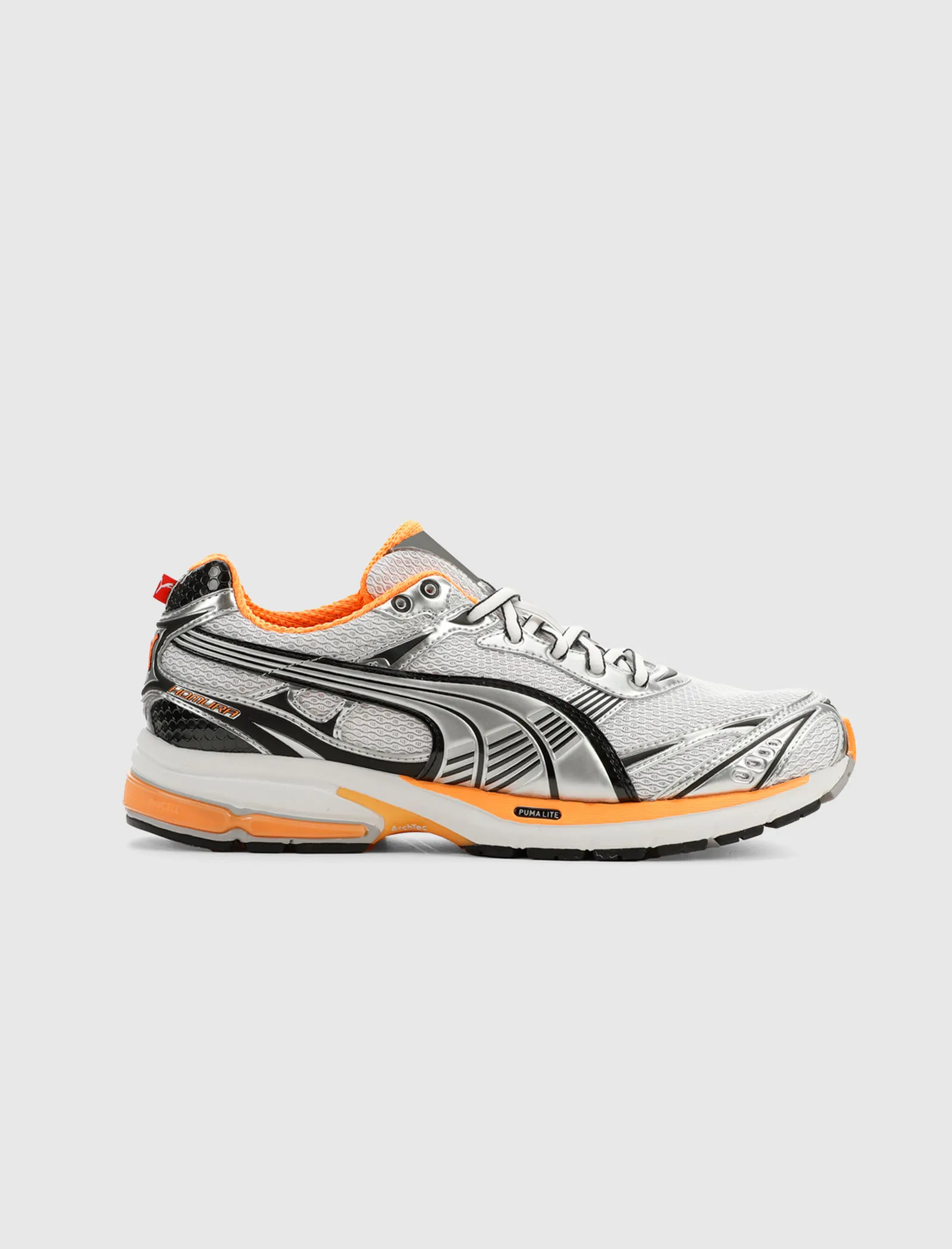 Hero image for PUMA HOMURA OG+ "MATTE SILVER/HEAT FIRE"