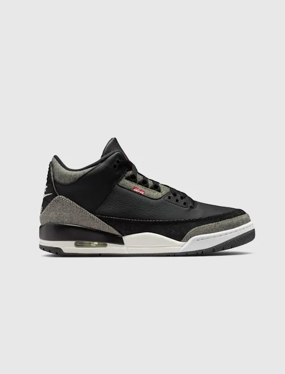 Hero image for AIR JORDAN 3 X LEVI'S "BLACK AND WHITE"
