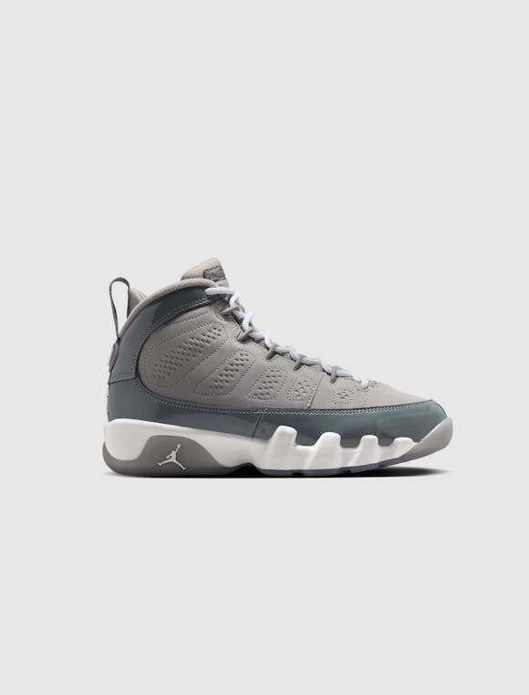 Hero image for AIR JORDAN 9 RETRO "MEDIUM GREY/COOL GREY/WHITE" GS