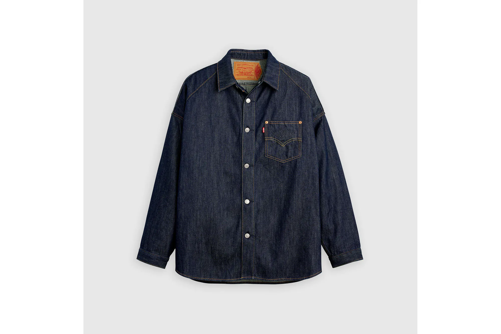 トップス Jordan LEVI'S Denim Overshirt Jacket 660180a3-d7de-4a97-a2d8-