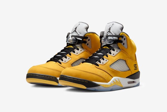 Hero image for JORDAN AJ 5 RETRO - VARSITY MAIZE/ WOLF GREY - IN-STORE PICKUP