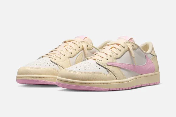 Hero image for JORDAN X TRAVIS SCOTT AJ 1 LOW OG SP - MUSLIN/ SHY PINK - IN-STORE PICKUP
