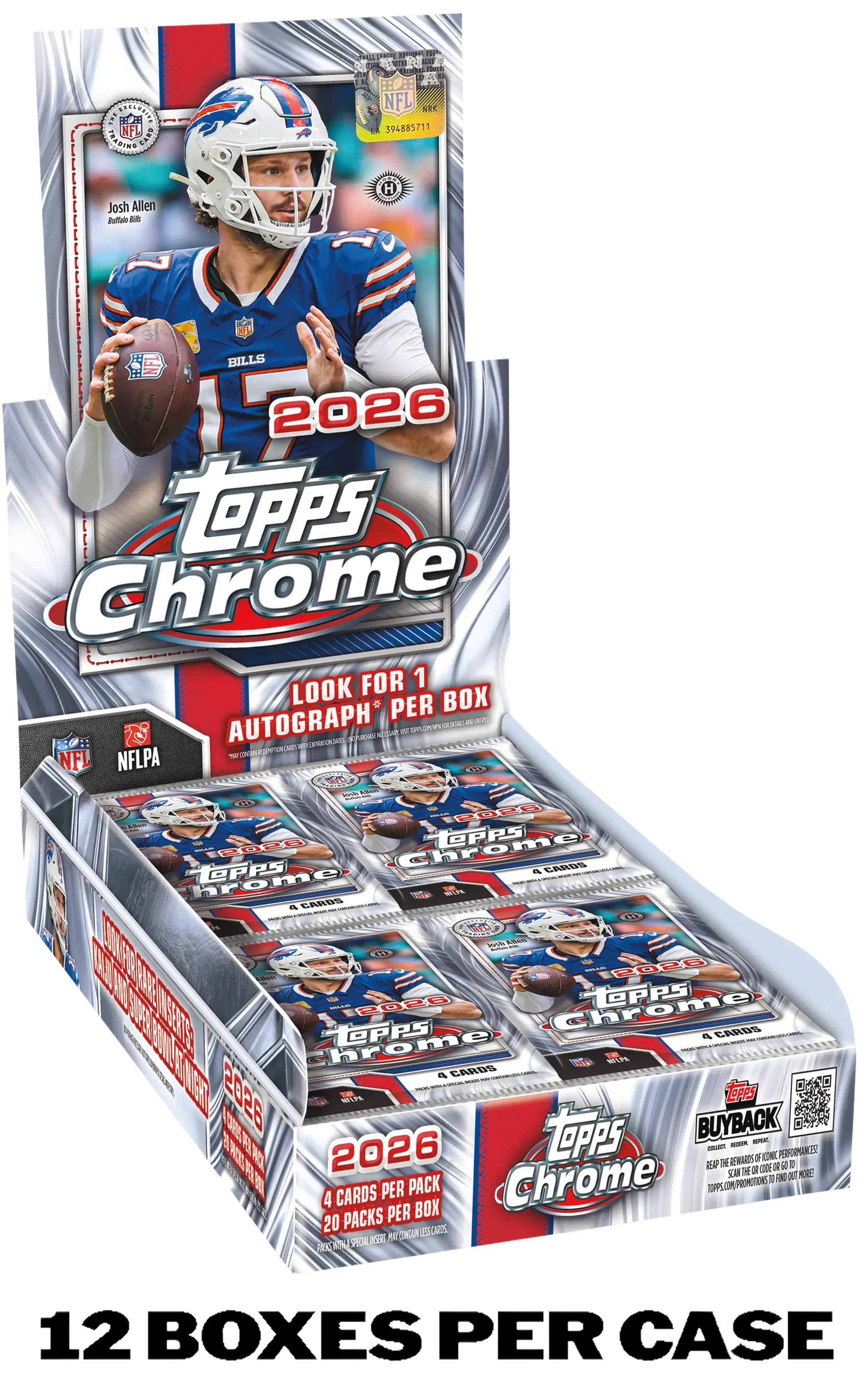 Hero image for 2026 Topps Chrome® Football - Hobby Box - Sealed Case - Pre-order