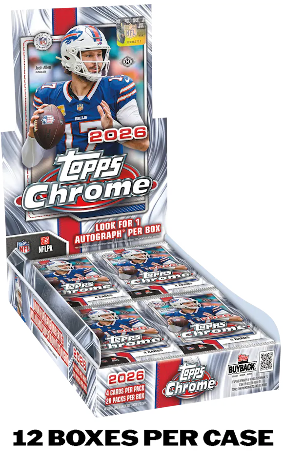 Hero image for 2026 Topps Chrome® Football - Hobby Box - Sealed Case - Pre-order