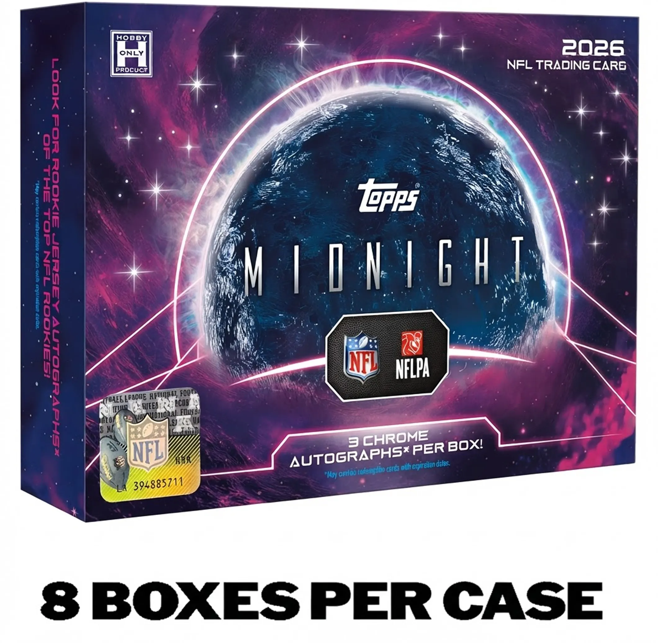 Hero image for 2026 Topps Midnight Football - Hobby Box - Sealed Case - Pre-order