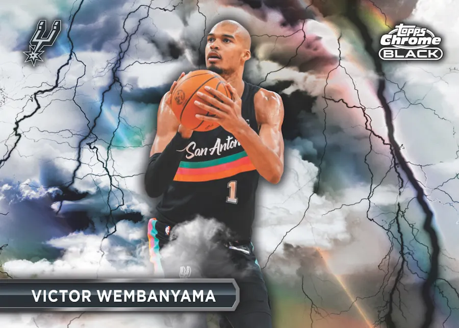 Visuel officiel de la hobby box 2025-26 Topps Chrome Black Basketball